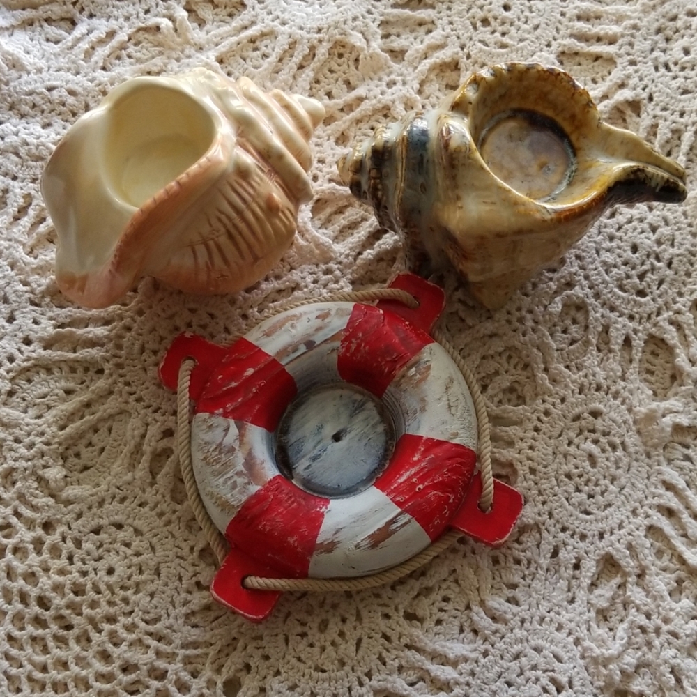 Seashell Tealight holders and Lifesaver